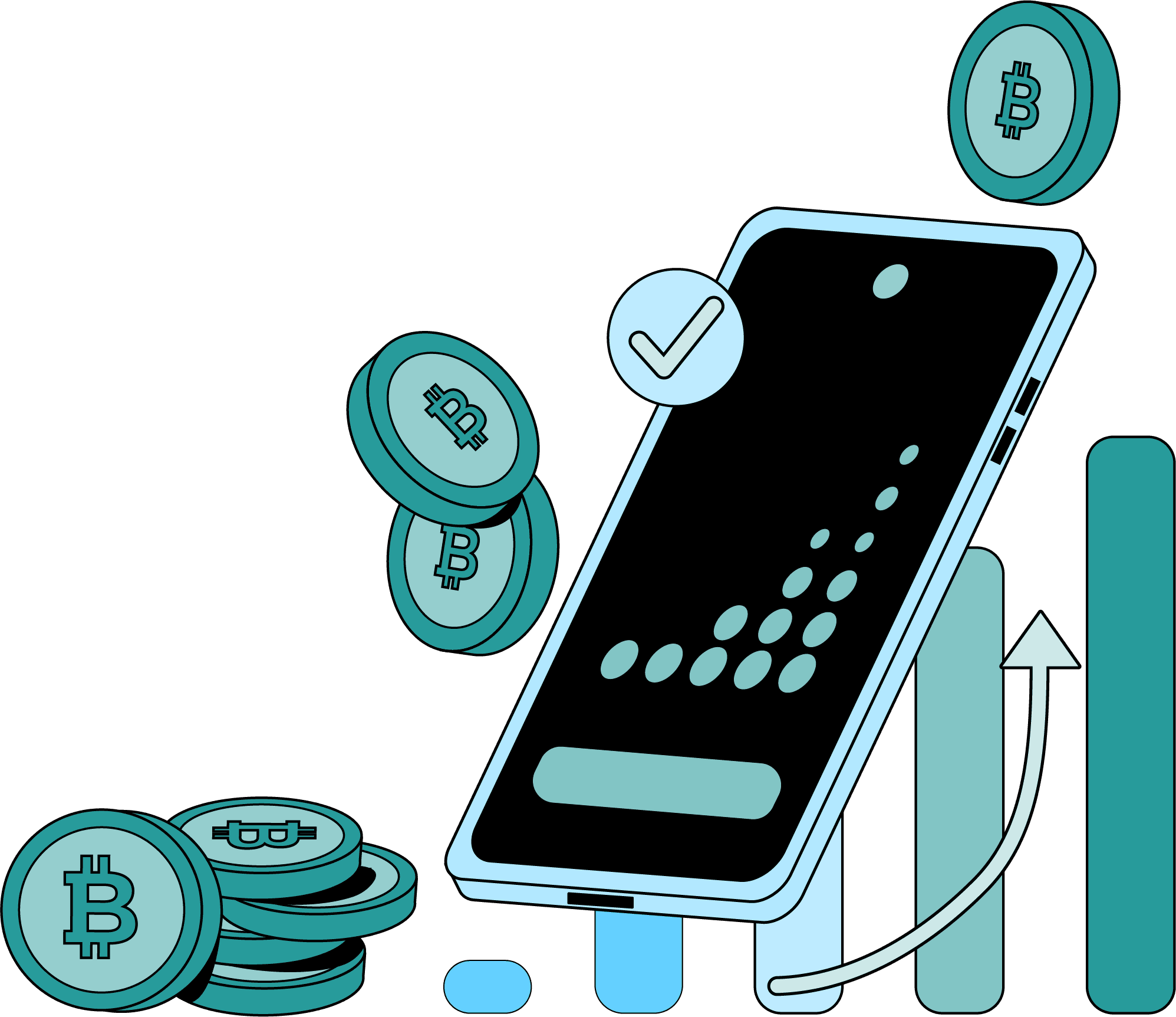 Cryptocurrency analysis concept
